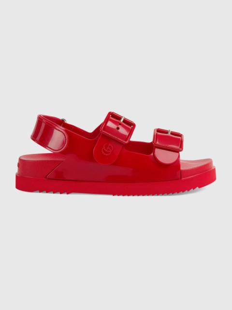 Women's sandal with mini Double G