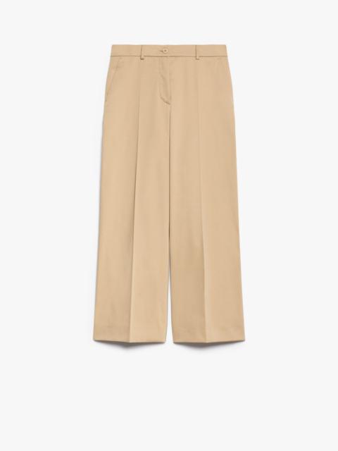 WEEKEND Max Mara URIAL Cotton satin cropped trousers