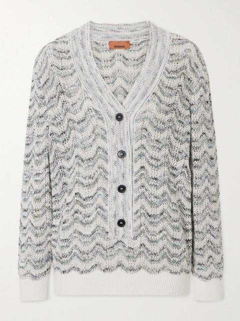 Missoni Striped Crochet-knit Sweater