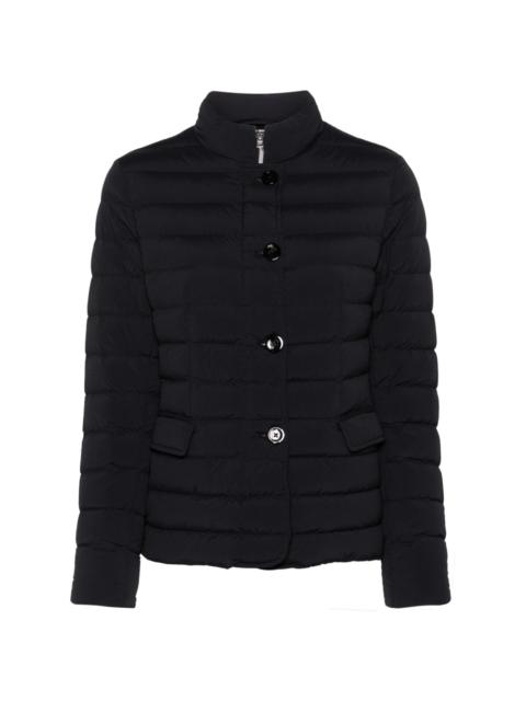 mock-neck down jacket