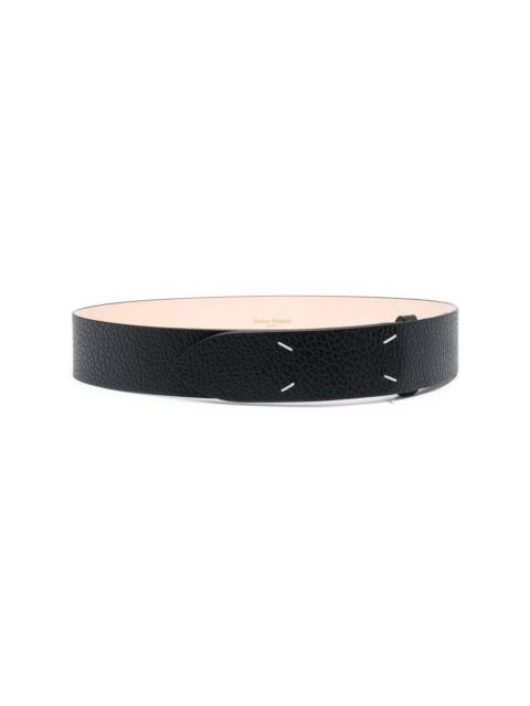 Maison Margiela grained four-stitch belt