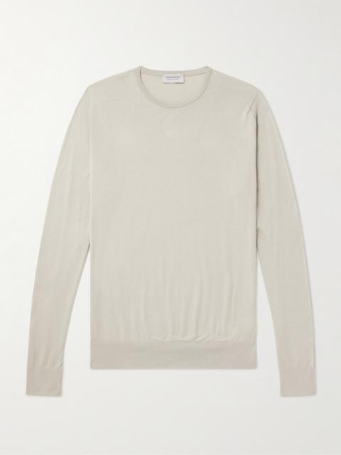 JOHN SMEDLEY Hatfield Slim-Fit Sea Island Cotton Sweater