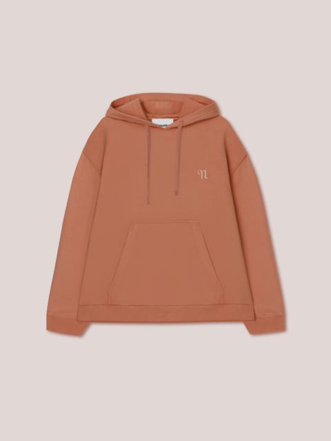 Nanushka EVER - Organic cotton logo hoodie - Acacia