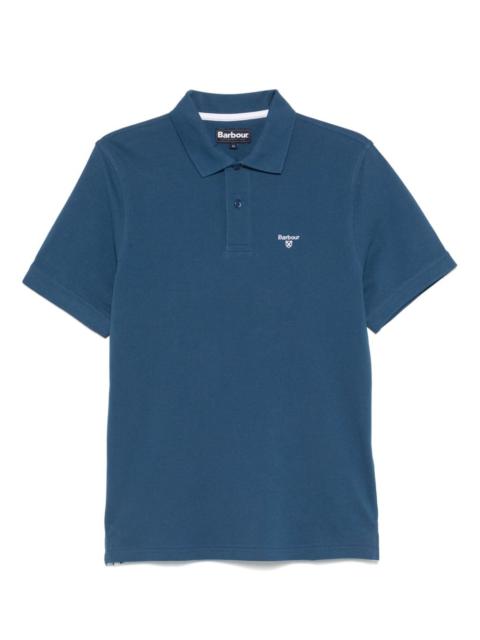 Barbour embroidered-logo polo shirt