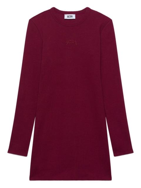 GCDS ribbed long-sleeve dress