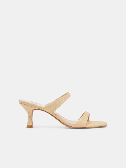 dolce vita GENORA HEELS LT NATURAL WOVEN RAFFIA