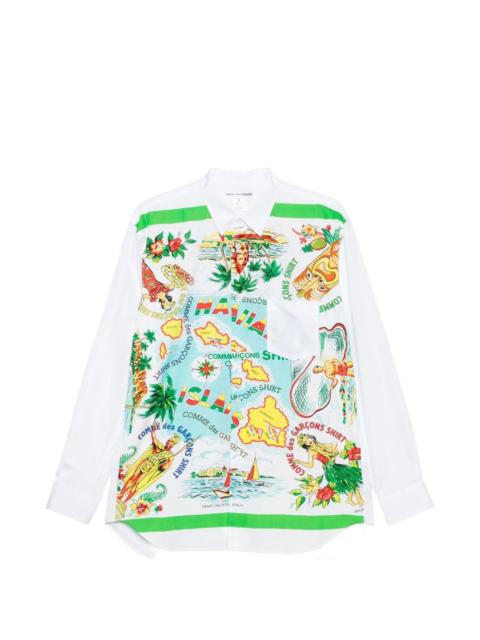 Comme Des Garçons hawaiian-print shirt