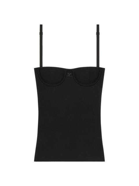 courrèges lingerie interlock top