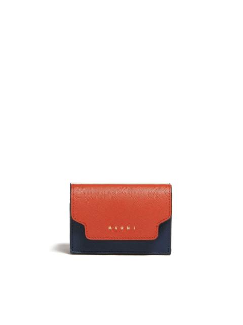 tri-fold leather wallet