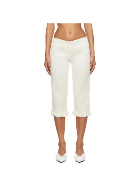 SUPER YAYA SSENSE Exclusive White Rita Trousers