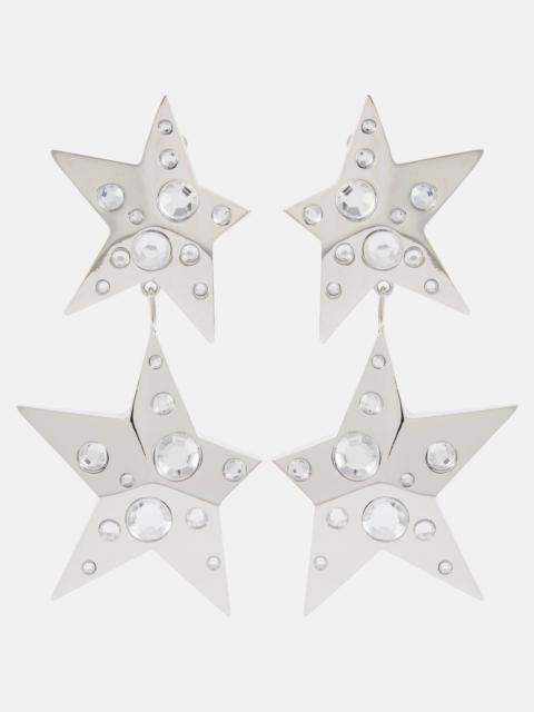 AREA Crystal-embellished drop earrings