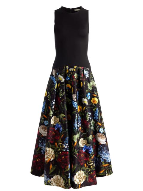 Alice + Olivia ADLEY DROP WAIST MIDI DRESS