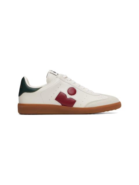 Isabel Marant White & Red Bryce Sneakers
