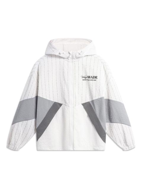 Li-Ning Li-Ning Way Of Wade Graphic Windbreaker 'White Grey' AFDU399-5