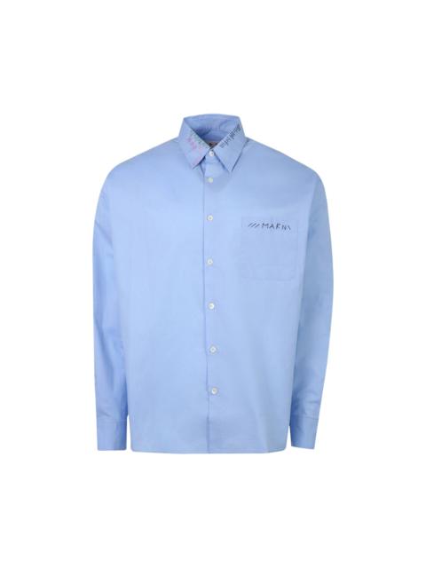 Marni Marni Long-Sleeve Shirt 'Iris Blue'