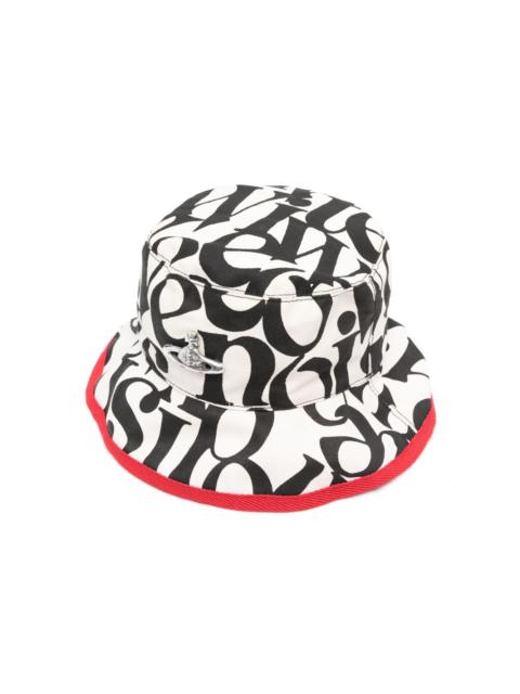 Vivienne Westwood logo-print reversible bucket hat