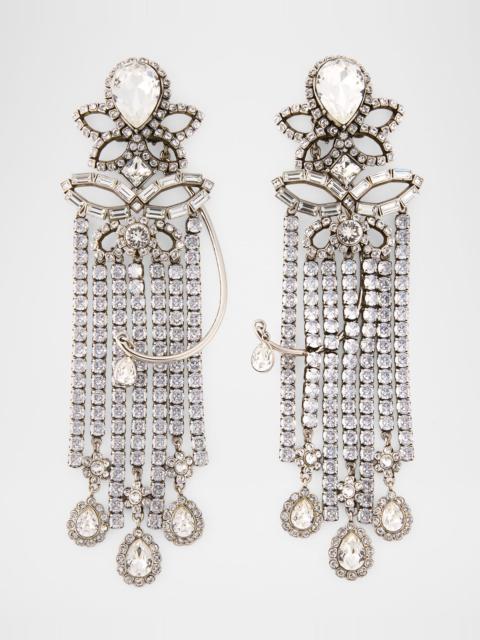 Alexander McQueen Crystal Chandelier Earrings