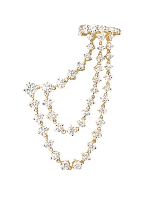 MELISSA KAYE Diamond Sadie Triple Drape Earring