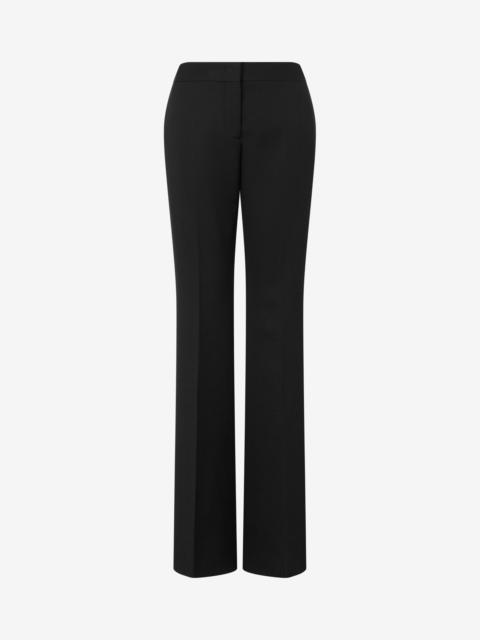Moschino DIAGONAL WOOL-BLEND AND NYLON PANTS