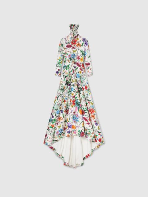 GUCCI Printed quilted twill long dress
