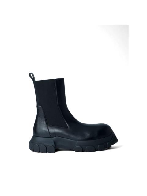 Rick Owens elasticated-panel leather chelsea boots