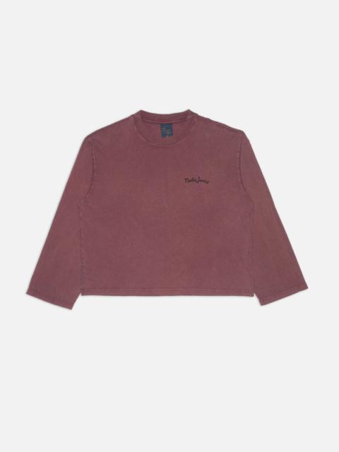 Nudie Jeans Karita T-Shirt NJCO Pin Burgundy