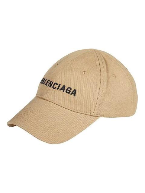 BALENCIAGA Balenciaga Visor Logo Cap 'Beige Black' 590758-310B2-9760