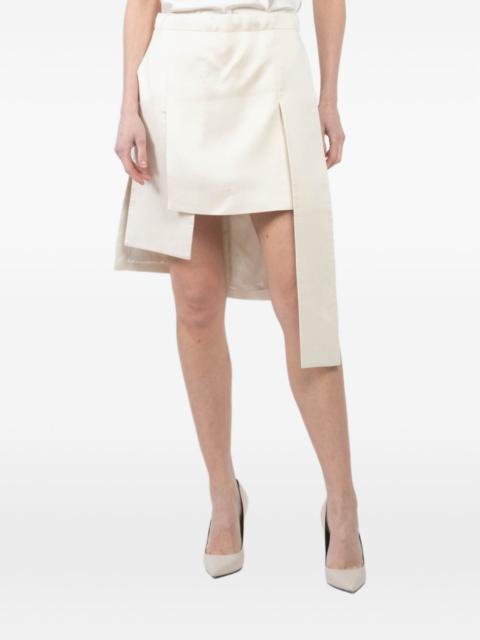 SETCHU asymmetrical-panel skirt