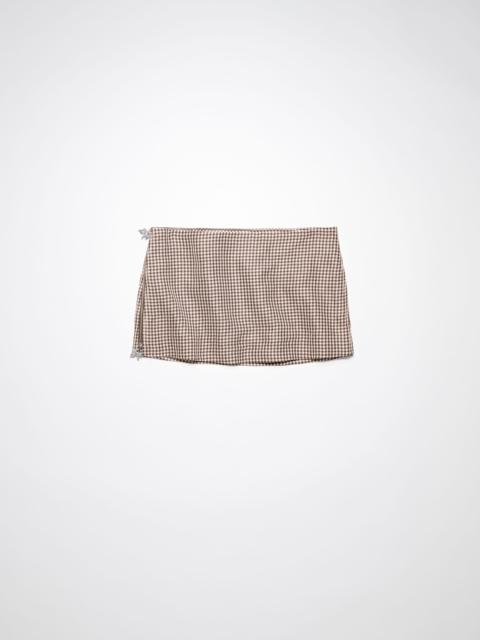 Acne Studios Mini skirt - Brown/white