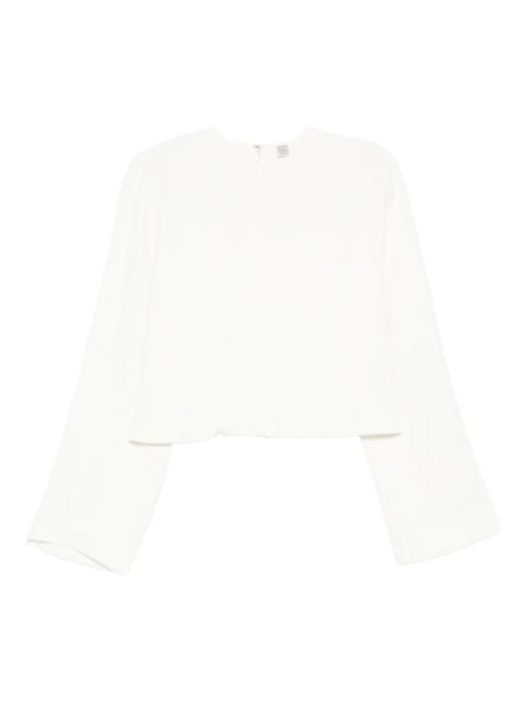 TOTEME raw-hem blouse