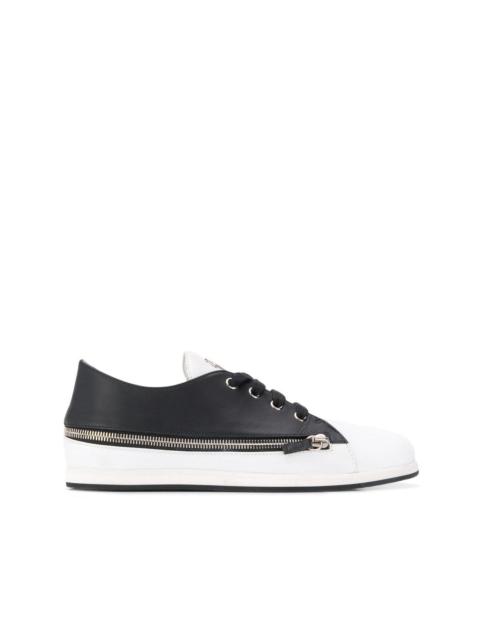 Giuseppe Zanotti two-tone zipped sneakers