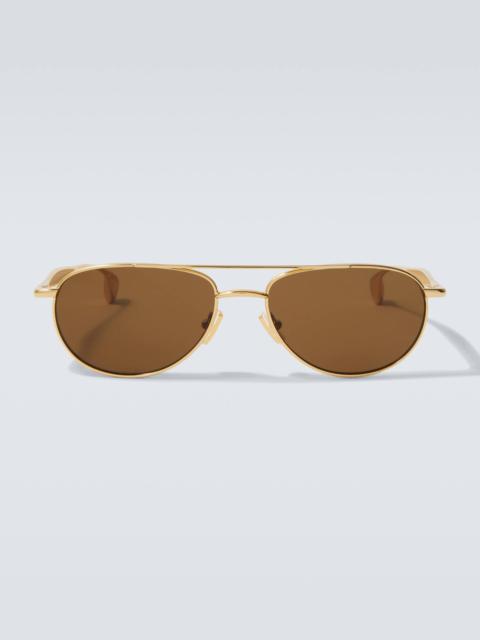 Bottega Veneta Fin aviator sunglasses