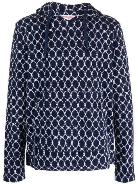ORLEBAR BROWN Blaine geometric-pattern terry-cloth hoodie