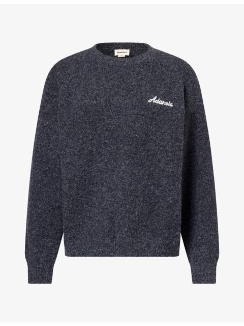 ADANOLA Embroidered-Logo Oversize Cotton-Knit Jumper