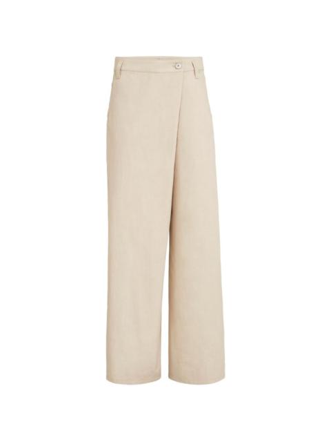 Brunello Cucinelli button palazzo pants
