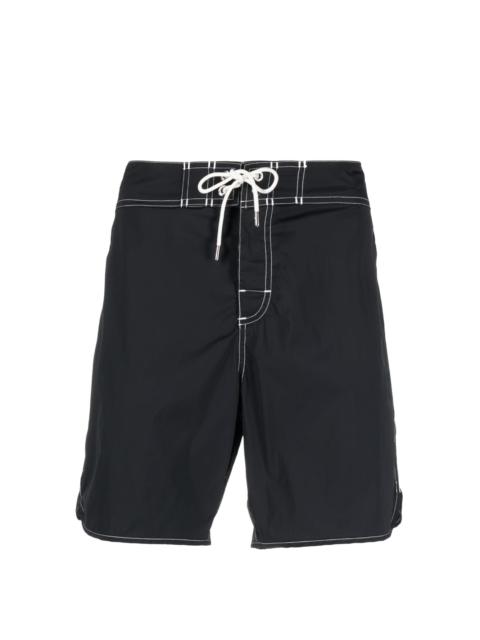 Jil Sander contrast-stitch swim shorts