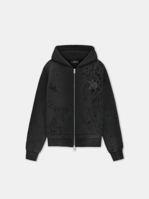 AMIRI MA LOGO SHOTGUN ZIP HOODIE