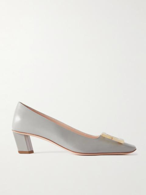 Roger Vivier Belle Vivier 45 Buckled Leather Pumps