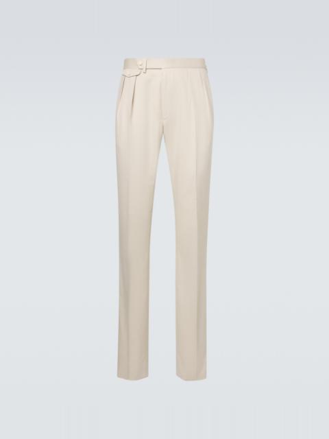 Ralph Lauren Gregory silk tapered pants