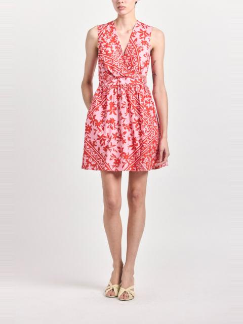 DEREK LAM 10 CROSBY NULLA TWIST FRONT MINI DRESS