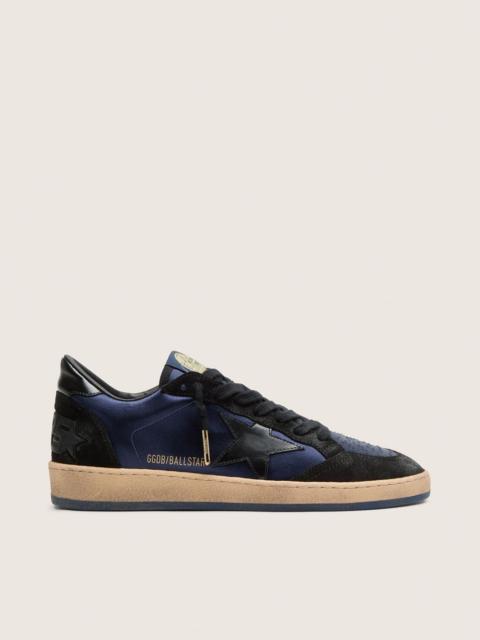 Golden Goose Men’s Ball Star LTD in dark blue and black suede with black star