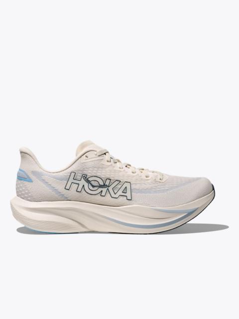 HOKA Men's Mach 7 Road Running Shoes in Alabaster/Soaring Blue