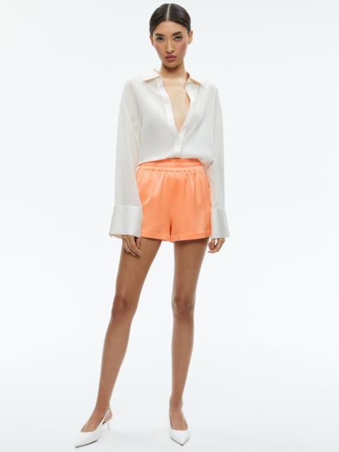 Alice + Olivia RICHIE CUFFED LOW RISE BOXER SHORT