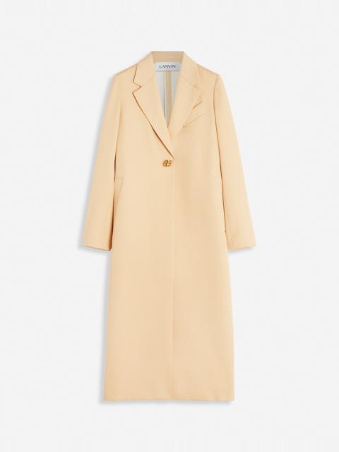 Lanvin SINGLE-BREASTED TAILORED LONG COAT IN WOOL