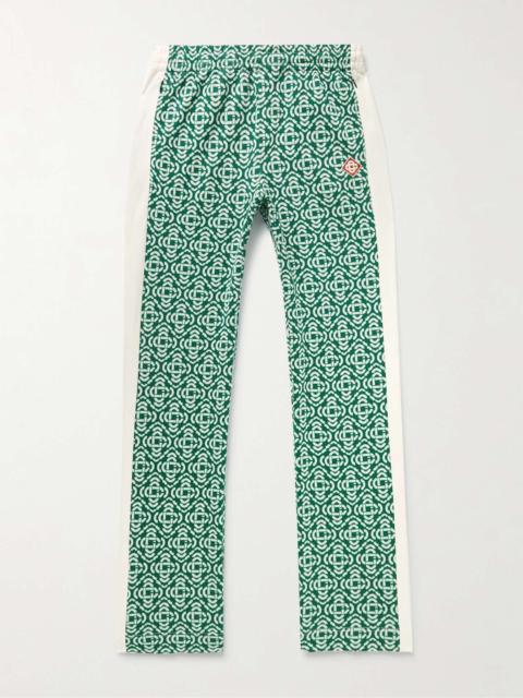CASABLANCA Straight-Leg Logo-Jacquard Cotton-Blend Track Pants