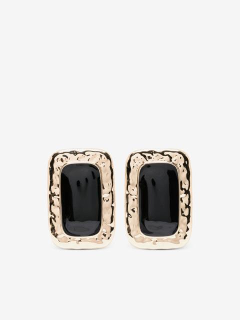 self-portrait rectangular-shape earrings