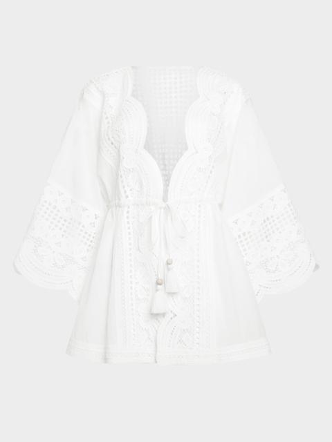 RAMY BROOK Leilanni Embroidered Caftan Coverup