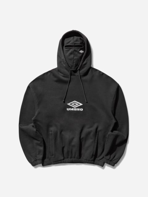 umbro OG Logo Masked Hoodie Washed Black