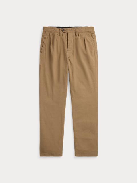 RRL by Ralph Lauren Pleated Cotton-Linen Pant