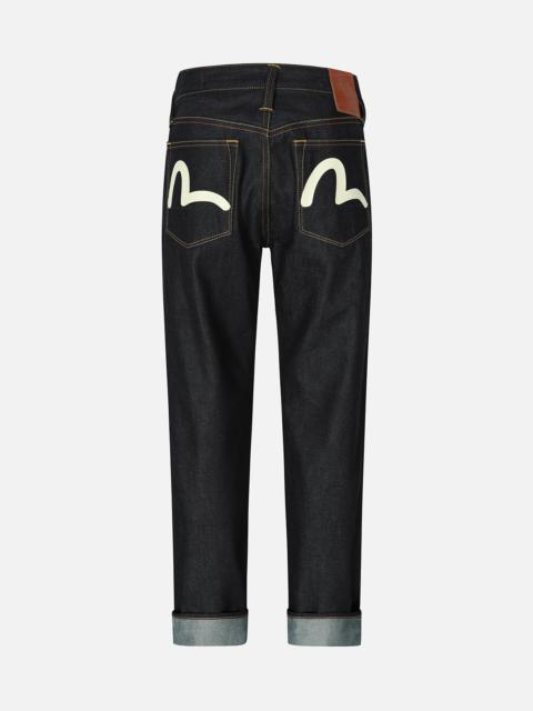 EVISU Seagull Print Baggy Fit Denim Jeans #2000